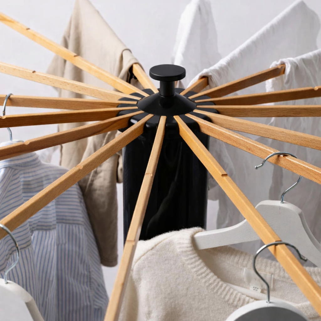 Plie-Clac – Fini le manque d’espace avec cet étendoir compact