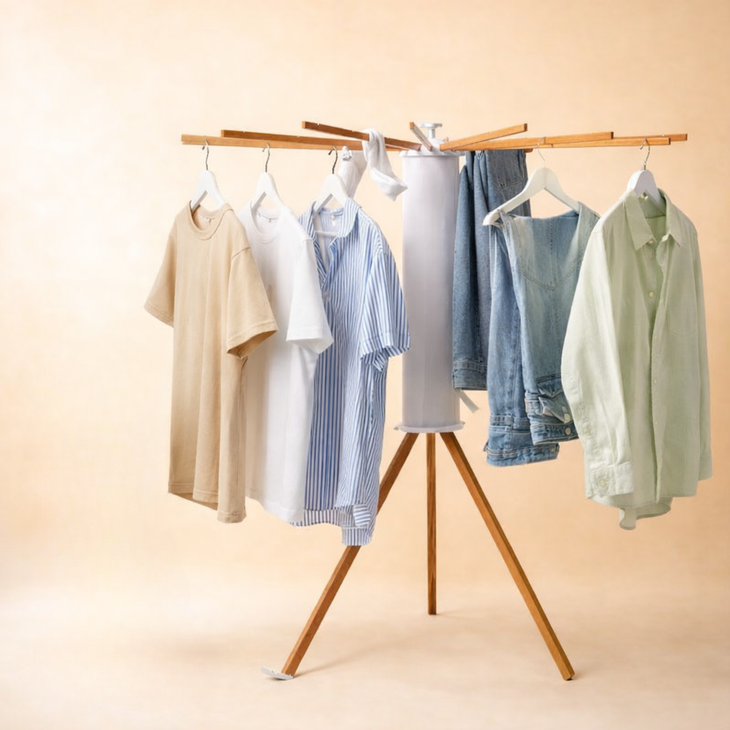 Plie-Clac – Fini le manque d’espace avec cet étendoir compact